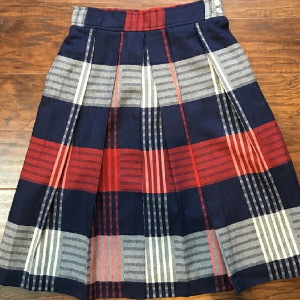 Vintage Evan Picone, 4Petite, Wool, Pleated Skirt